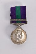 A 1918/1962 GENERAL SERVICE MEDAL, BAR CYPRUS, named to 23469319 Gnr B E Oseland RA (Royal