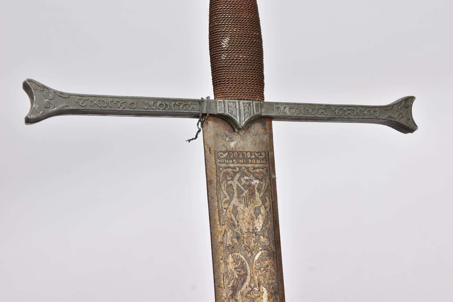 A LONG SWORD OF SPANISH ORIGIN, the blade is approximately 109cm in length and width 4.5cm at it's - Image 7 of 15