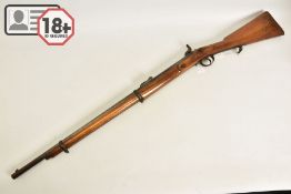 A .577'' VOLUNTEER PATTERN P53 TWO BAND PERCUSSION RIFLE BEARING POST 1855 BIRMINGHAM COMMERCIAL