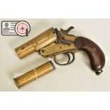 A 1'' WEBLEY & SCOTT MK II FLARE/SIGNAL PISTOL, made in 1918 and bearing military proof marks, it