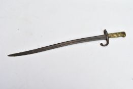 A FRENCH YATAGHAN RIFLE BAYONET for the 1870 model Chassepot Rifle, maker marks to the top of the