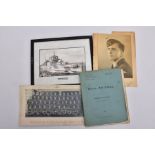 A SMALL BUNDLE OF WWII PERIOD EPHEMERA relating to Airman 1868330 J.Ledbrook RAF, he was part of