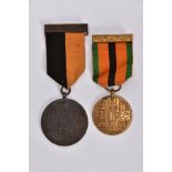 'IRISH WAR OF INDEPENDANCE MEDALS' both with wearing bar clasps, but believed to be later produced