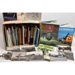 A LARGE BOX CONTAINING TWENTY SIX BOOKS OF VARIOUS MILITARY INTEREST, WWII German and Allies