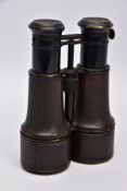 A PAIR OF WWI ERA BINOCULARS likely French manufacture, no makers marks, but they are marked '