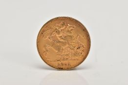 A HALF SOVEREIGN, depicting George V, dated 1911, 4 grams