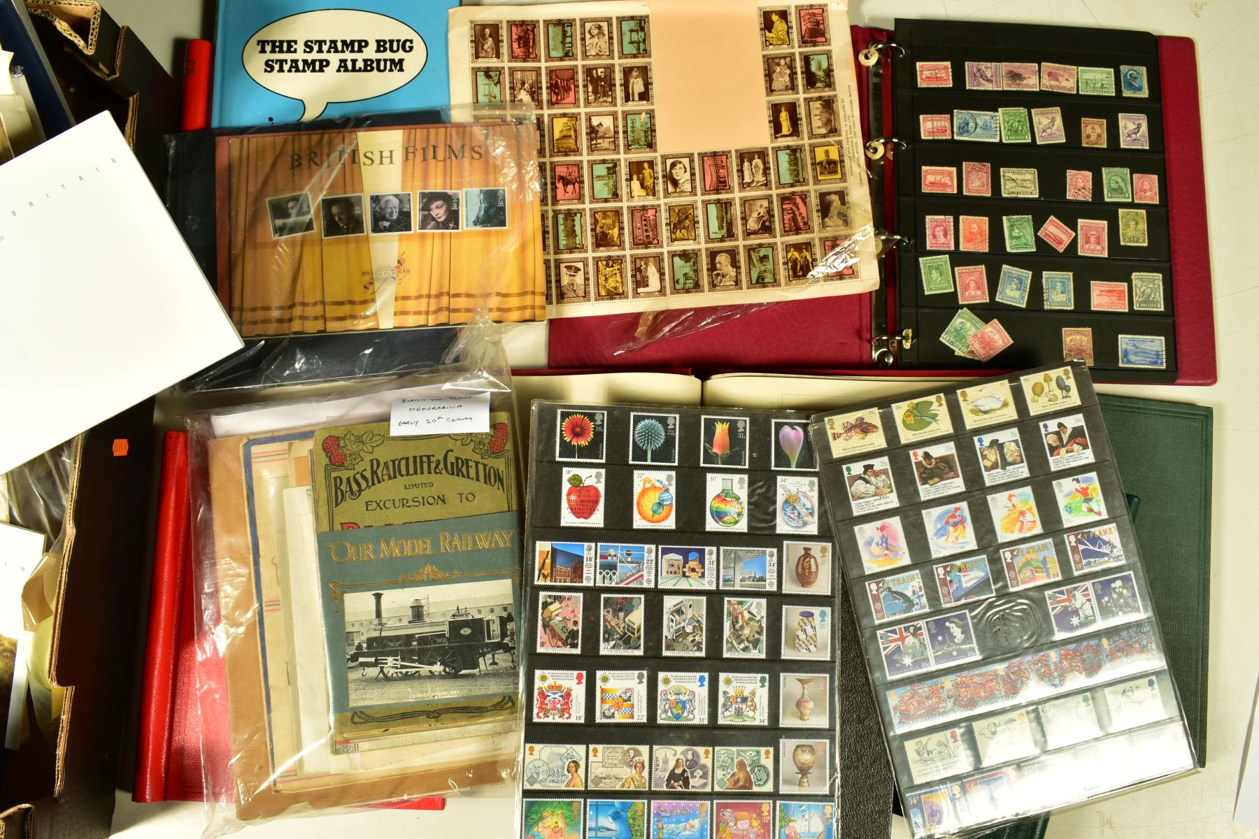 A LARGE BOX OF STAMPS AND ACCESSORIES including some early USA types in mixed condition empty albums - Image 2 of 14