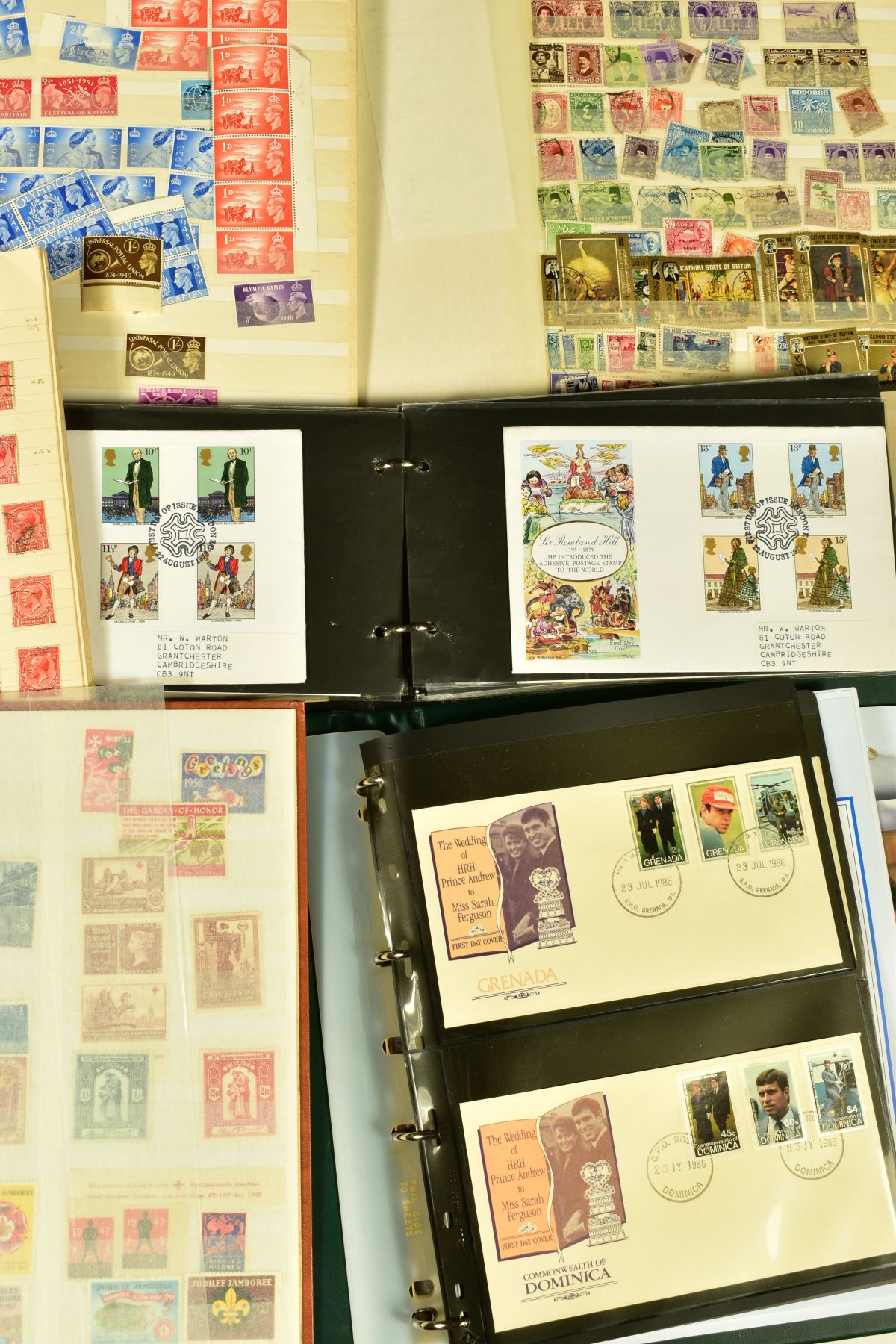 A LARGE BOX OF STAMPS in 19 albums includes GB QV to QEII collections, Commonwealth fiscals/ - Image 3 of 17