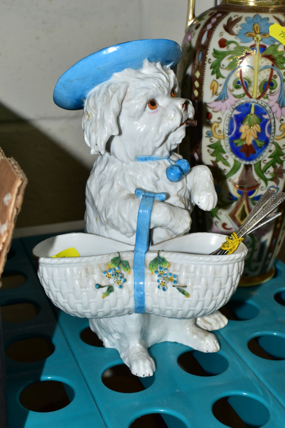 CERAMICS AND SILVER comprising a Royal Crown Derby Harvest Mouse (no stopper), teacup and saucer, - Image 5 of 10