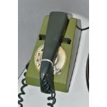 A RETRO GREEN TRIM PHONE, with label 'MK 2 BMF Modified' to base, no cable (Condition Report:-