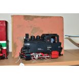 AN L.G.B. G GAUGE 0-4-0 TANK LOCOMOTIVE, has been run but appears complete and in good condition,