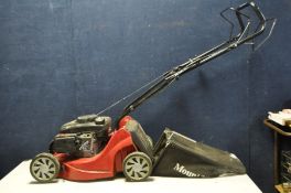 A MOUNTFIELD SP414 SELF PROPELLED PETROL LAWN MOWER (engine pulls freely but hasn't been started)