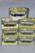 SEVEN BOXED WRENN RAILWAYS 00 GAUGE HOPPER WAGONS, No.W4644, all appear complete and in fairly