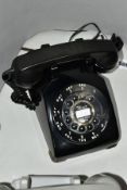 A MID 20TH CENTURY NORTHERN ELECTRIC, CANADA BLACK TELEPHONE, with volume control dial underneath '
