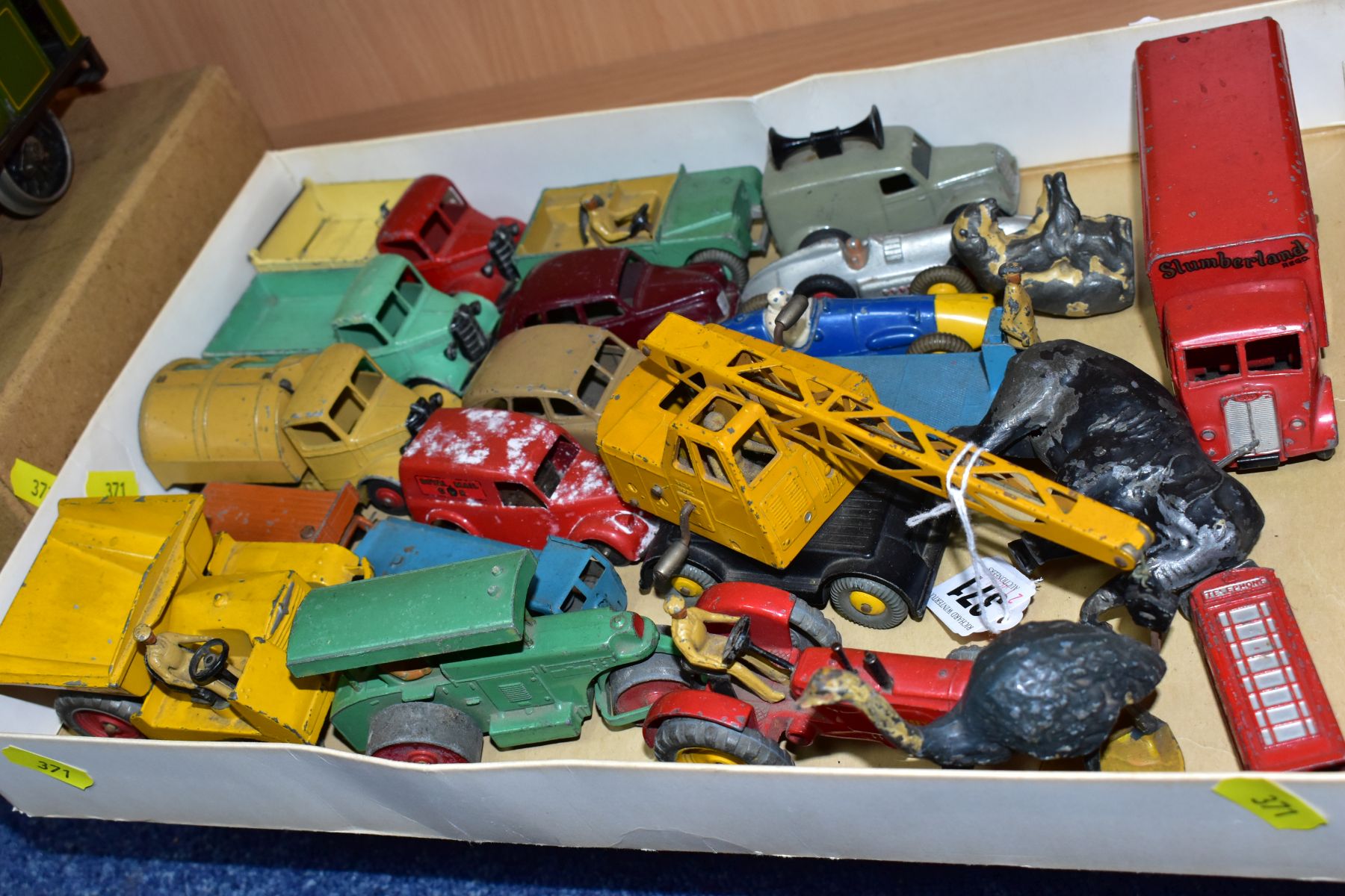 A QUANTITY OF UNBOXED AND ASSORTED PLAYWORN DIECAST VEHICLES, to include Dinky Toys Austin Devon, - Image 2 of 4