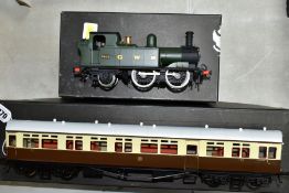 TWO BOXED TOWER MODELS BRASS 0 GAUGE G.W.R. MODEL RAILWAY ITEMS, class 14XX tank locomotive, No