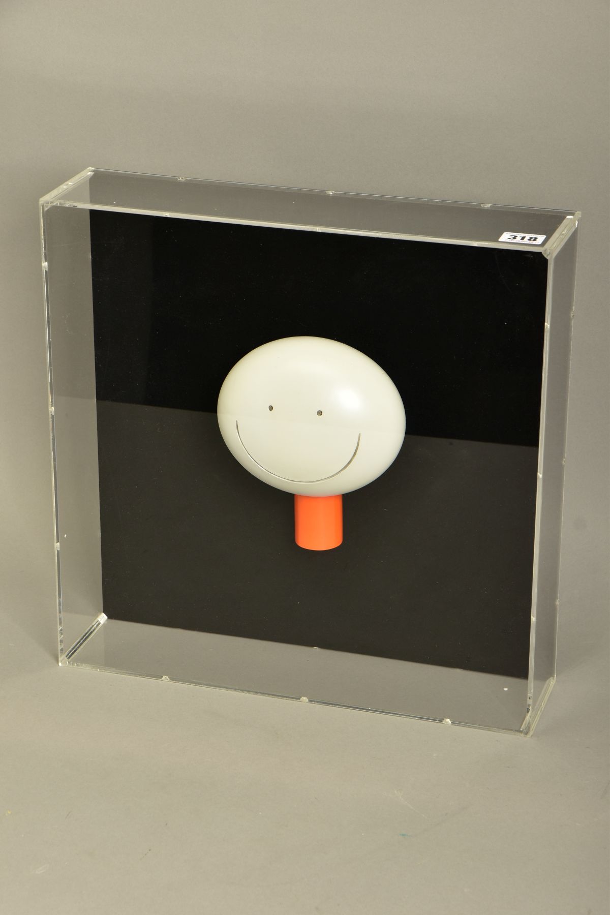 DOUG HYDE (BRITISH 1972) 'THE SMILE' a sculpture of a smiling face mounted inside a perspex box, - Image 3 of 5