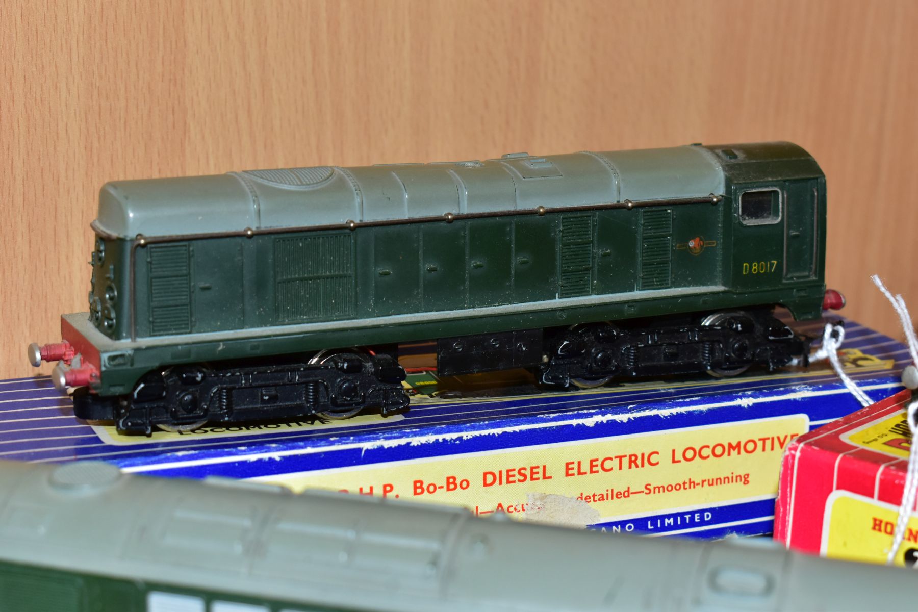 THREE HORNBY DUBLO TWO RAIL LOCOMOTIVES, boxed class 20 No. D8017 (2230), boxed class 08 No. - Image 4 of 4