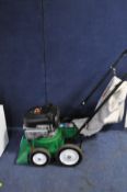 A BILLY GOAT LB61 PETROL LEAF VACUUM with collection bag (engine pulls freely but hasn't been