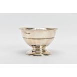 A SILVER BON BON DISH, reeding design to the body, on a circular base, hallmarked 'Deakin &