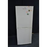 A LEC FRIDGE FREEZER, width 55cm x height 142cm (PAT pass and working at 5 and -21 degrees)