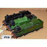 THREE UNBOXED HORNBY DUBLO CLASS N2 TANK LOCOMOTIVES, No. 2691, L.N.E.R black livery, No. 9499 (with