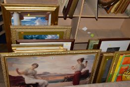 PAINTINGS AND PRINTS, ETC, to include framed prints after Frederick Leighton, William Adolf