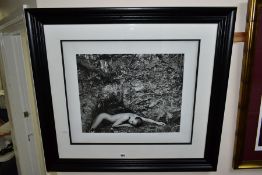 JOHN SWANNELL (BRITISH 1946) 'NUDE ASLEEP' a limited edition photographic print 5/295 depicting a