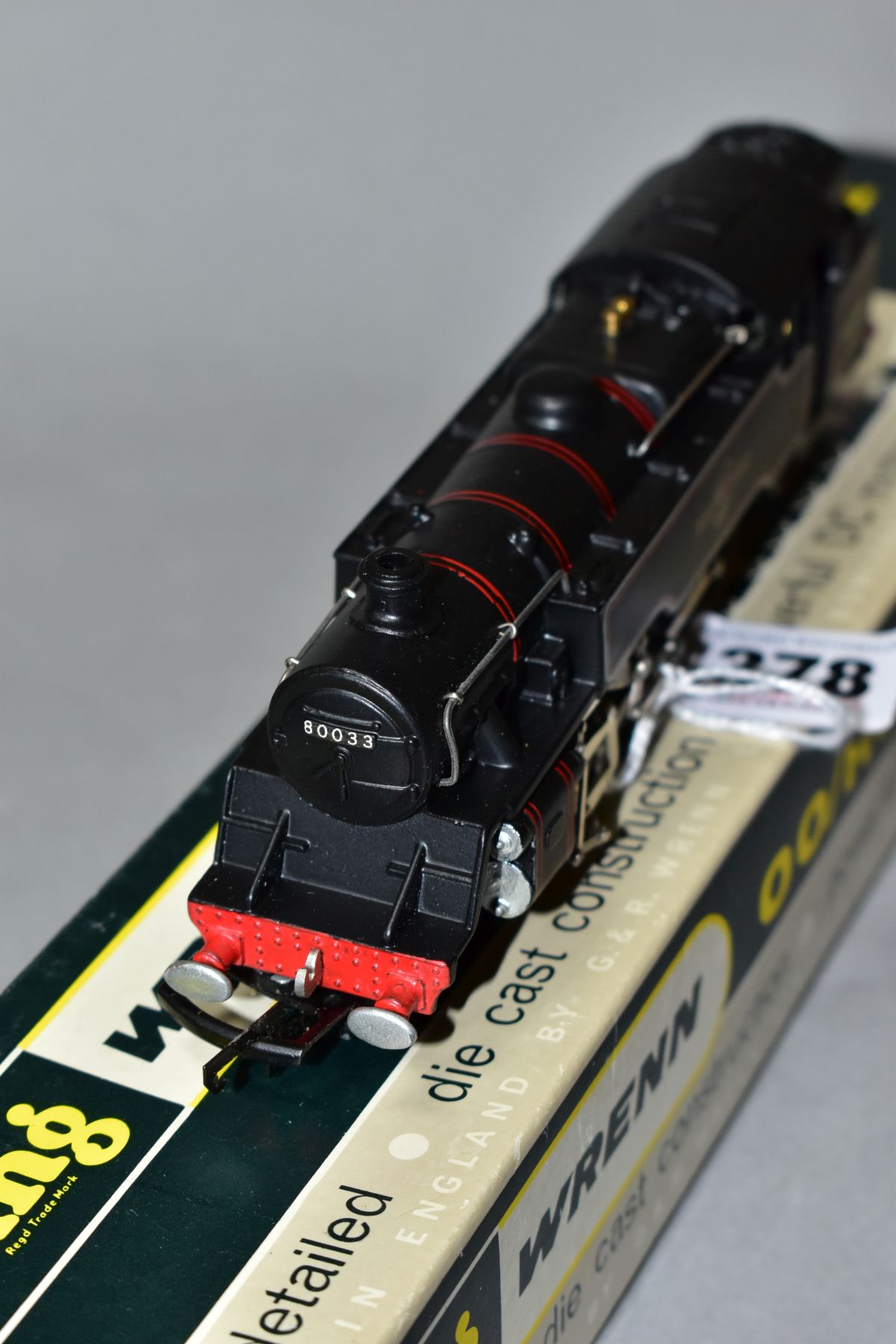 A BOXED TRI-ANG WRENN 00 GAUGE CLASS 4MT STANDARD TANK LOCOMOTIVE, No.80033, B.R. lined black livery - Image 2 of 3