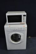 A HOTPOINT AQUARIUS WML540 WASHING MACHINE and a Panasonic Microwave (both PAT pass and working) (