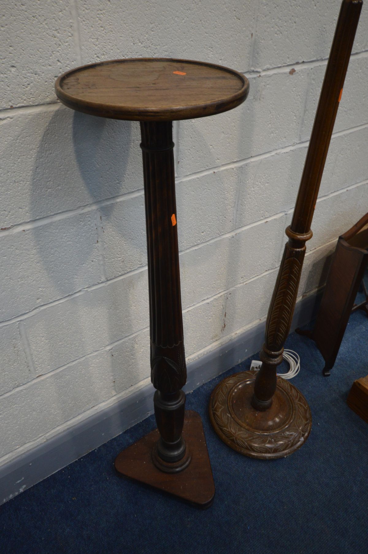 A QUANTITY OF OCCASIONAL FURNITURE to include a Mahogany torchere stand, height 115cm, a mahogany - Image 6 of 6