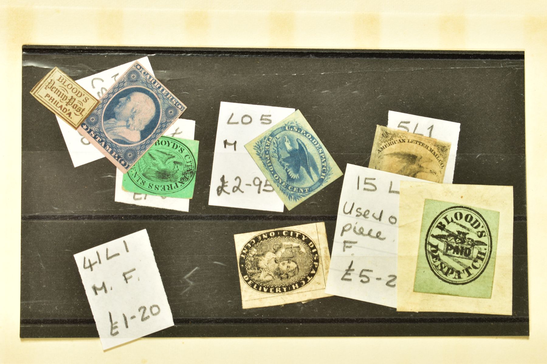 A LARGE BOX OF STAMPS AND ACCESSORIES including some early USA types in mixed condition empty albums - Image 6 of 14