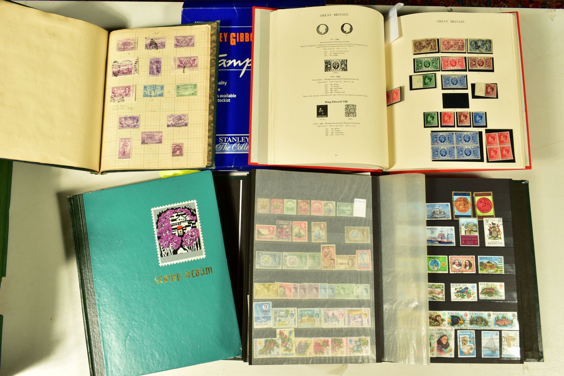 A LARGE COLLECTION OF STAMPS in albums, note a commonwealth collection with Malta 1956 set mint, - Image 6 of 7