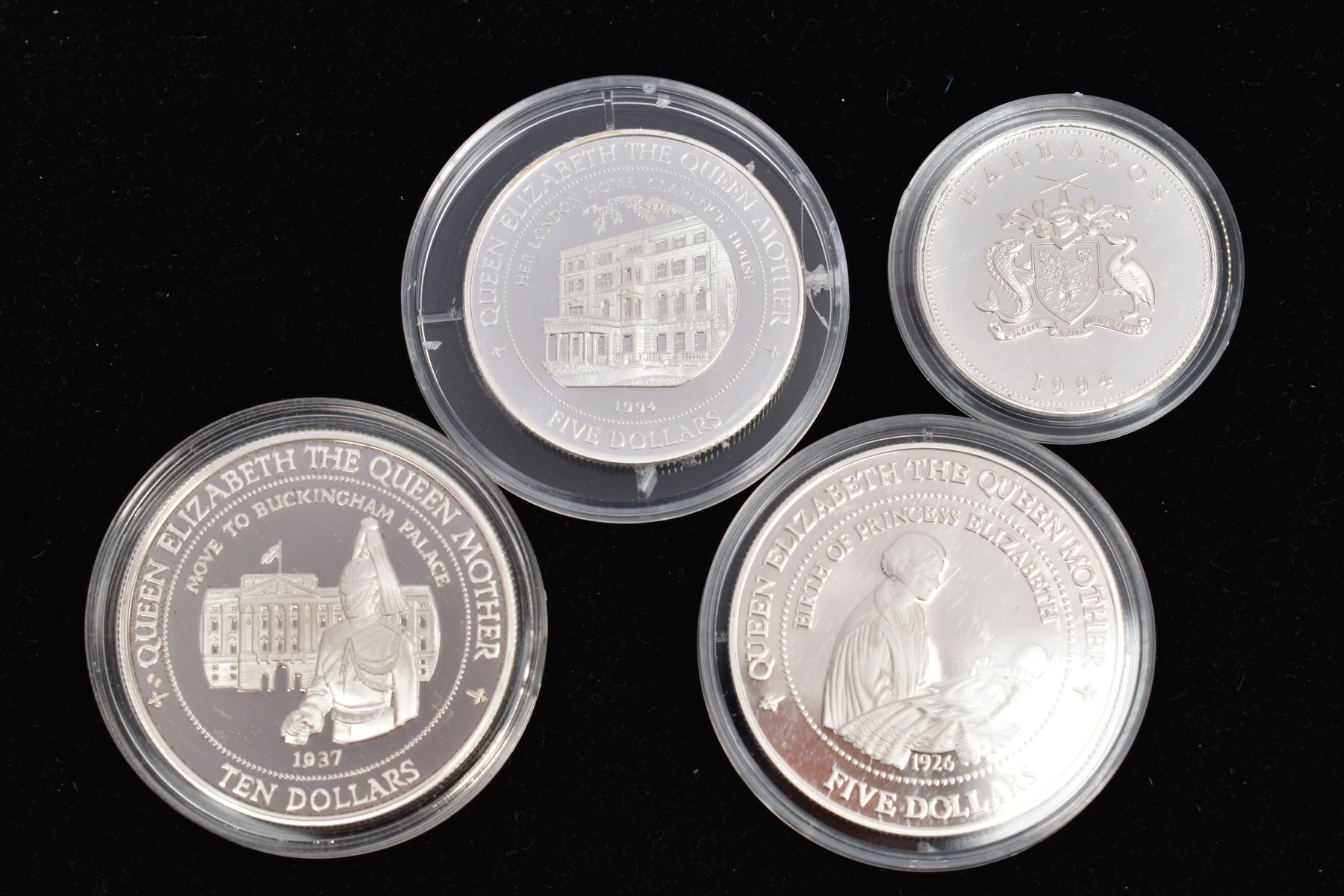A GROUP OF SILVER PROOF COINS to include Fiji 1995 Move to Buckingham palace ten dollars, New