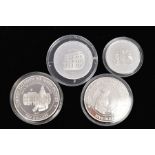 A GROUP OF SILVER PROOF COINS to include Fiji 1995 Move to Buckingham palace ten dollars, New