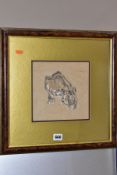 THEYRE LEE-ELLIOTT (1903-1988) a pencil and pastel study of a tiger signed in block capitals upper