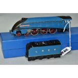 A HORNBY DUBLO A4 CLASS LOCOMOTIVE, 'Sir Nigel Gresley', No 7, L.N.E.R blue livery (EDL1),