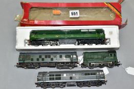 A BOXED HORNBY RAILWAY 00 GAUGE CLASS 47 LOCOMOTIVE, No. D1738 (R863), with three unboxed
