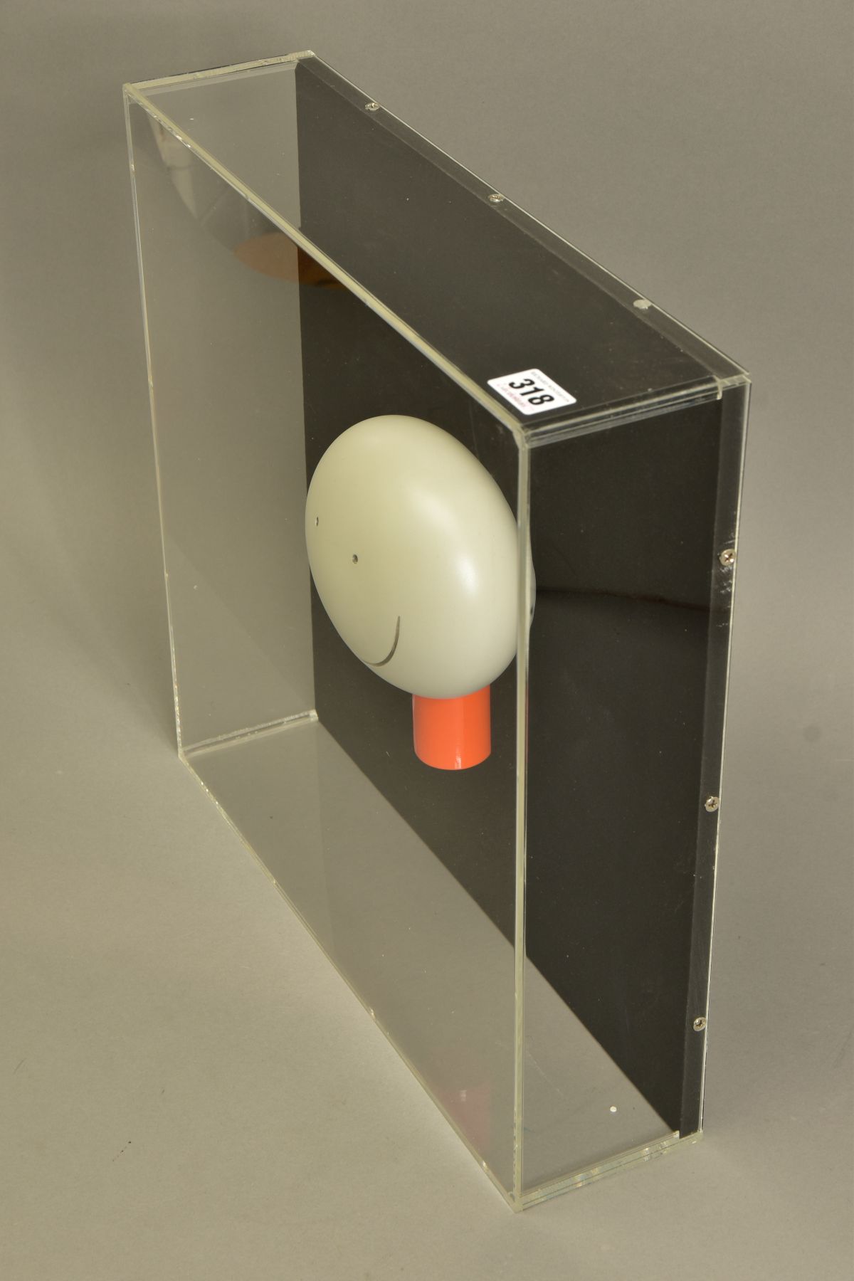 DOUG HYDE (BRITISH 1972) 'THE SMILE' a sculpture of a smiling face mounted inside a perspex box, - Image 4 of 5