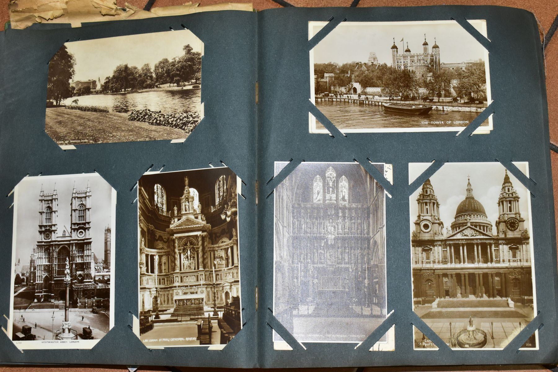 EPHEMERA, a collection of approximately 400 early-mid 20th Century postcards in albums and loose a - Image 6 of 12