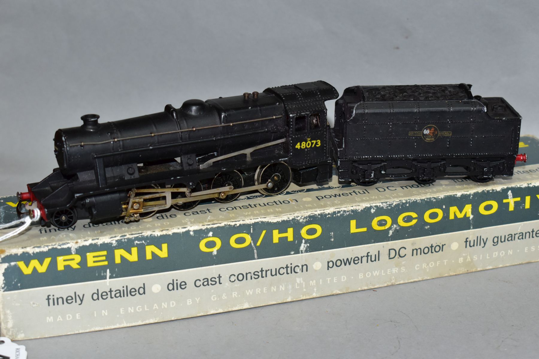 A BOXED WRENN RAILWAYS 00 GAUGE CLASS 8F LOCOMOTIVE, No 48073, B.R black livery (W2224), appears