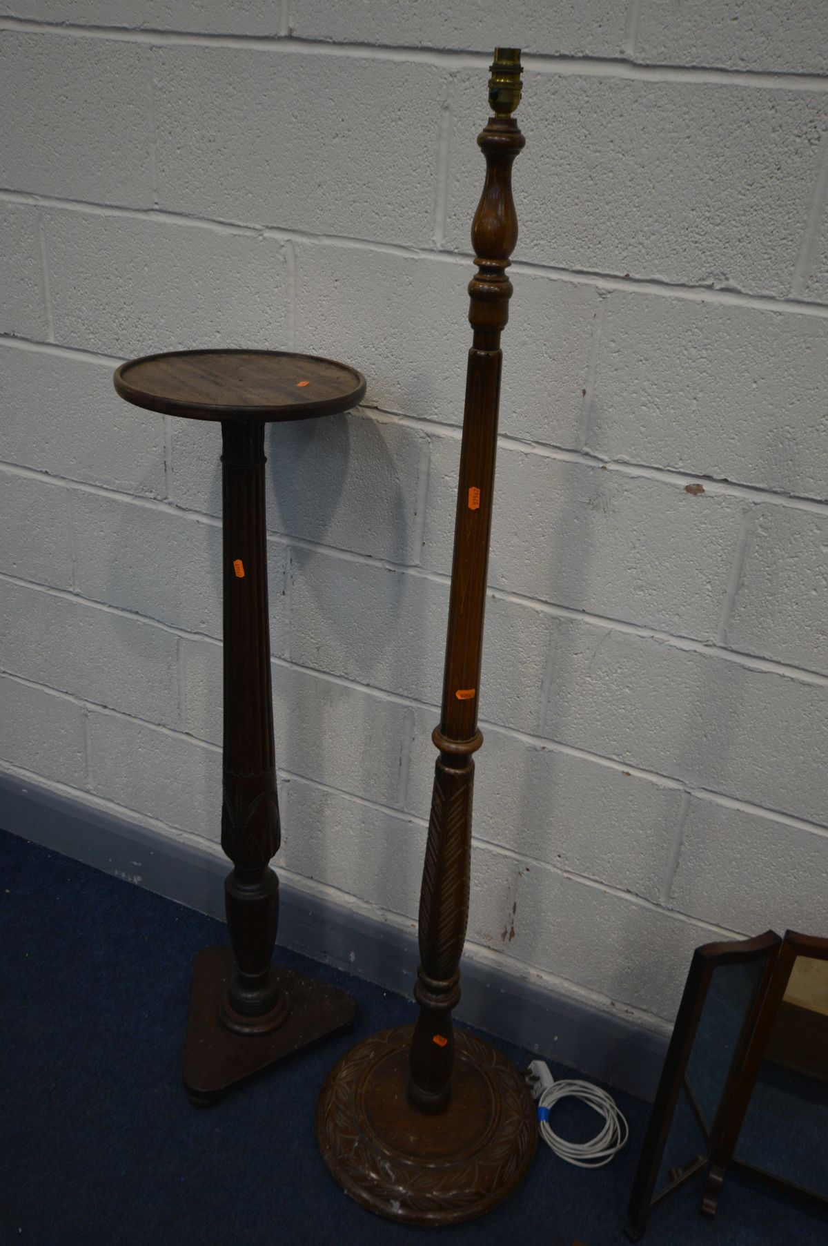 A QUANTITY OF OCCASIONAL FURNITURE to include a Mahogany torchere stand, height 115cm, a mahogany - Image 5 of 6