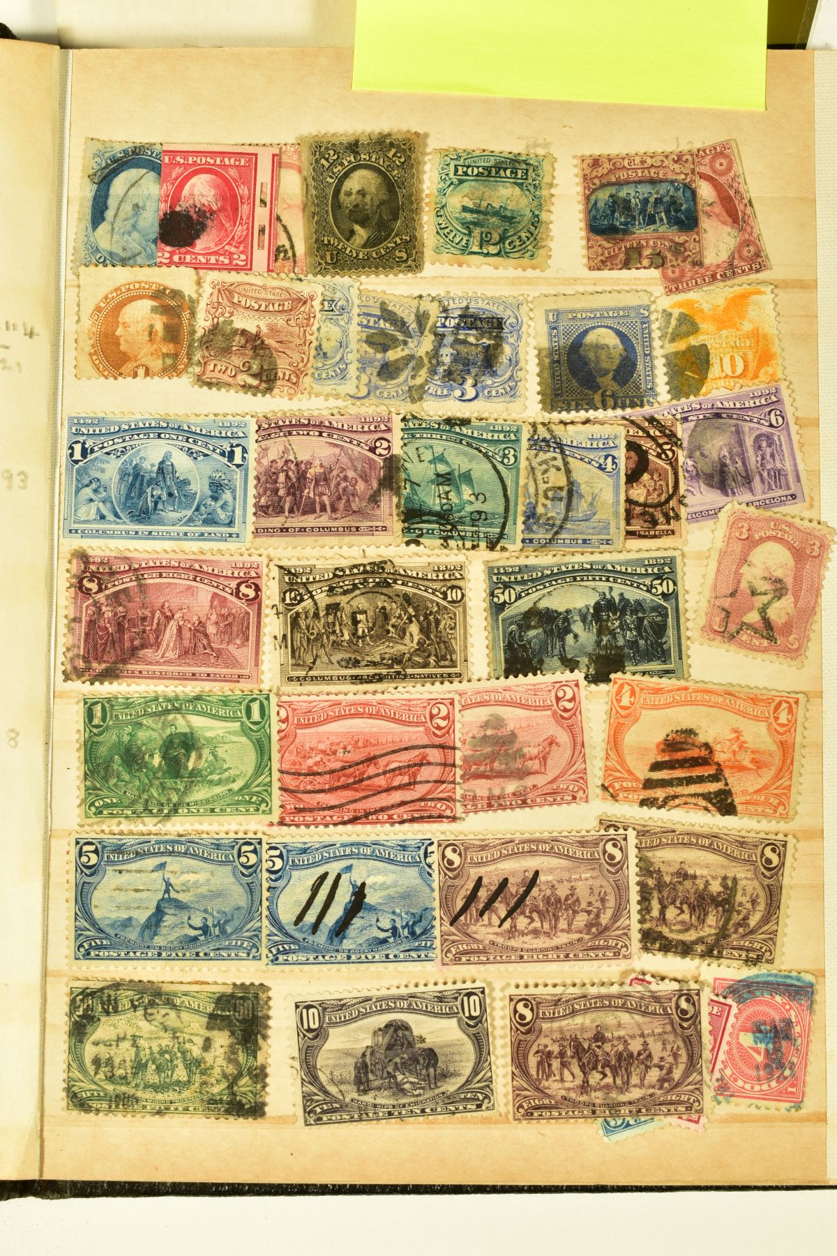 A LARGE BOX OF STAMPS AND ACCESSORIES including some early USA types in mixed condition empty albums - Image 5 of 14