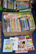 CHILDRENS BOOKS, two boxes of Children's Stories including seventeen Ladybird Fiction titles, twenty