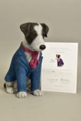 DOUG HYDE (BRITISH 1972) 'SUITED AND BOOTED' a limited edition sculpture of a dog wearing a jacket