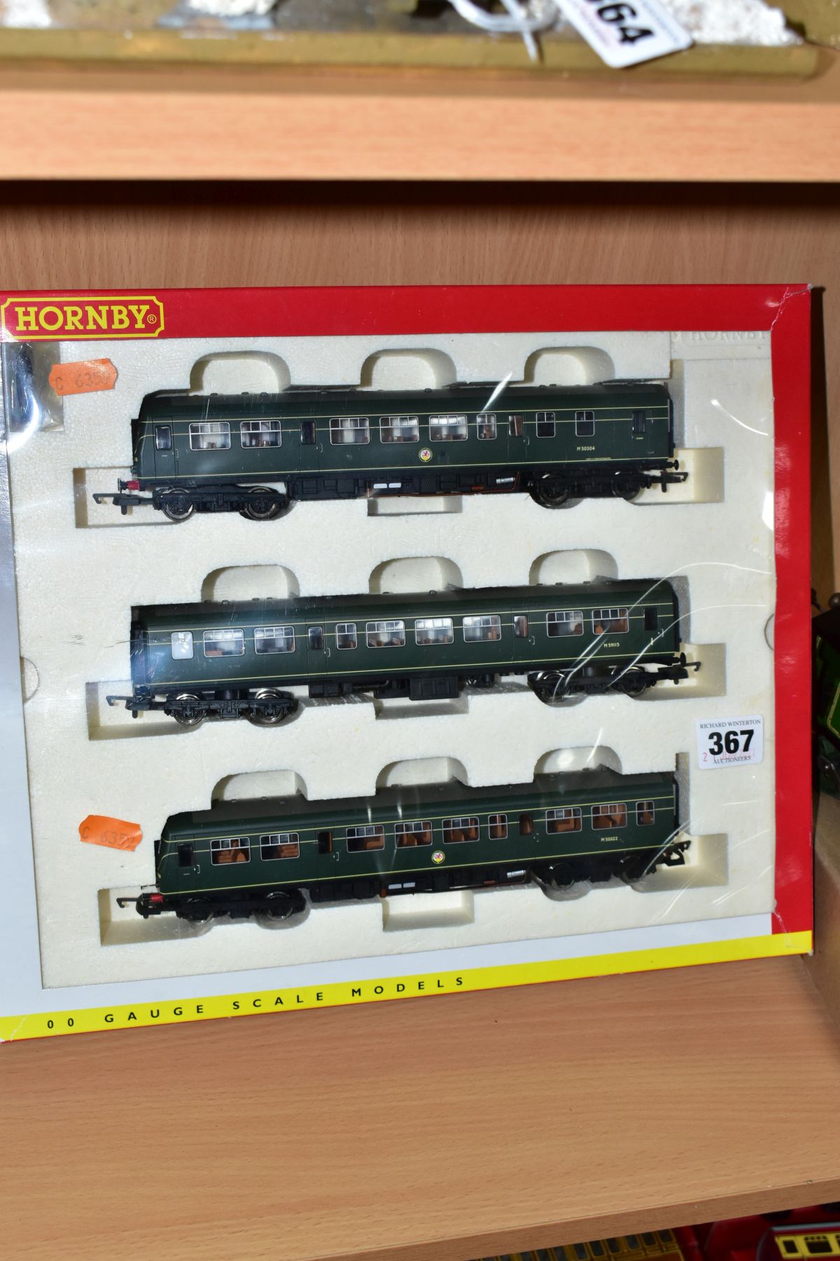 A BOXED HORNBY RAILWAYS 00 GAUGE MATCHED TRAIN SERIES B.R CLASS 101 THREE CAR D.M.U. SET, No