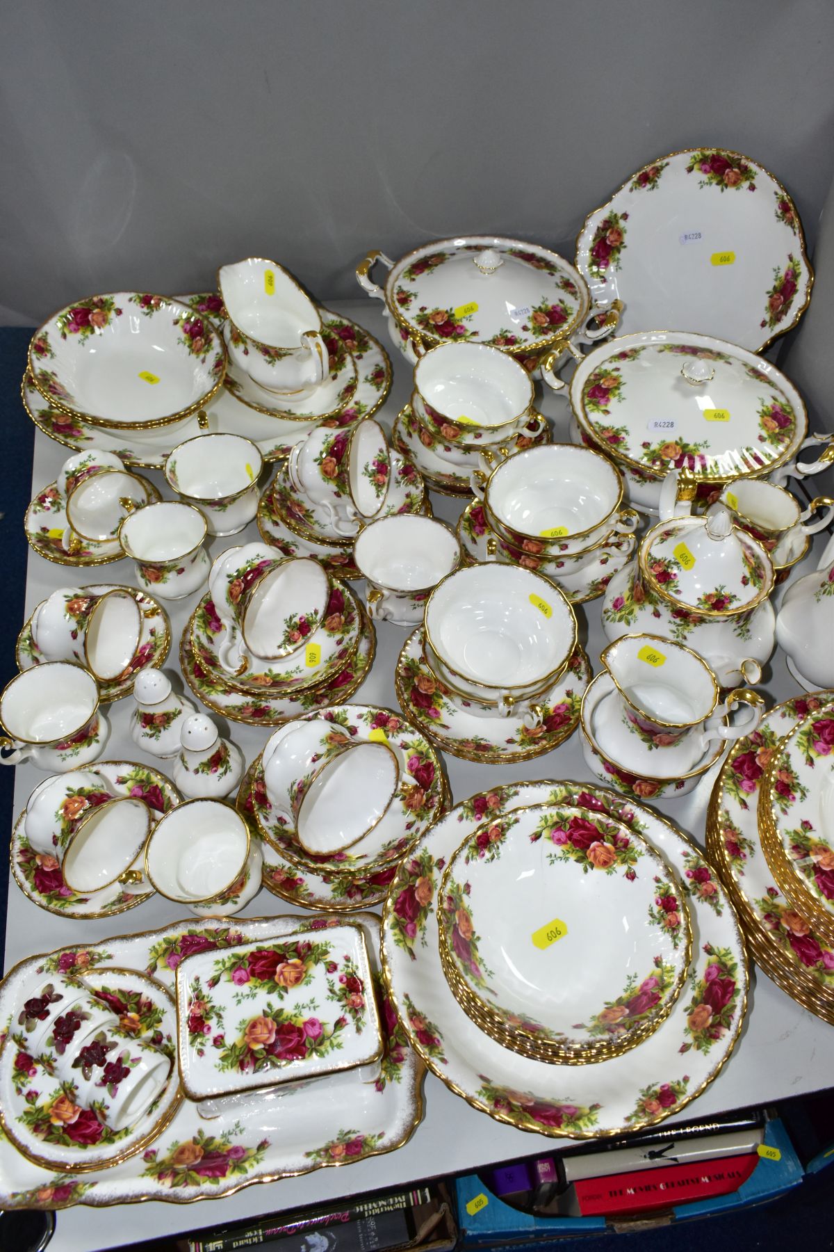 ROYAL ALBERT 'OLD COUNTRY ROSES' comprising two cake plates, two tureens, oval meat platter, gravy - Image 2 of 14