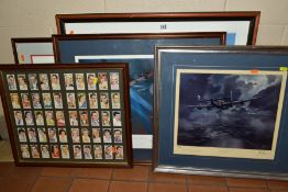 LIMITED EDITION AVIATION PRINTS, comprising 'Lancaster Bale Out' by Frank Wootton, signed by Bill