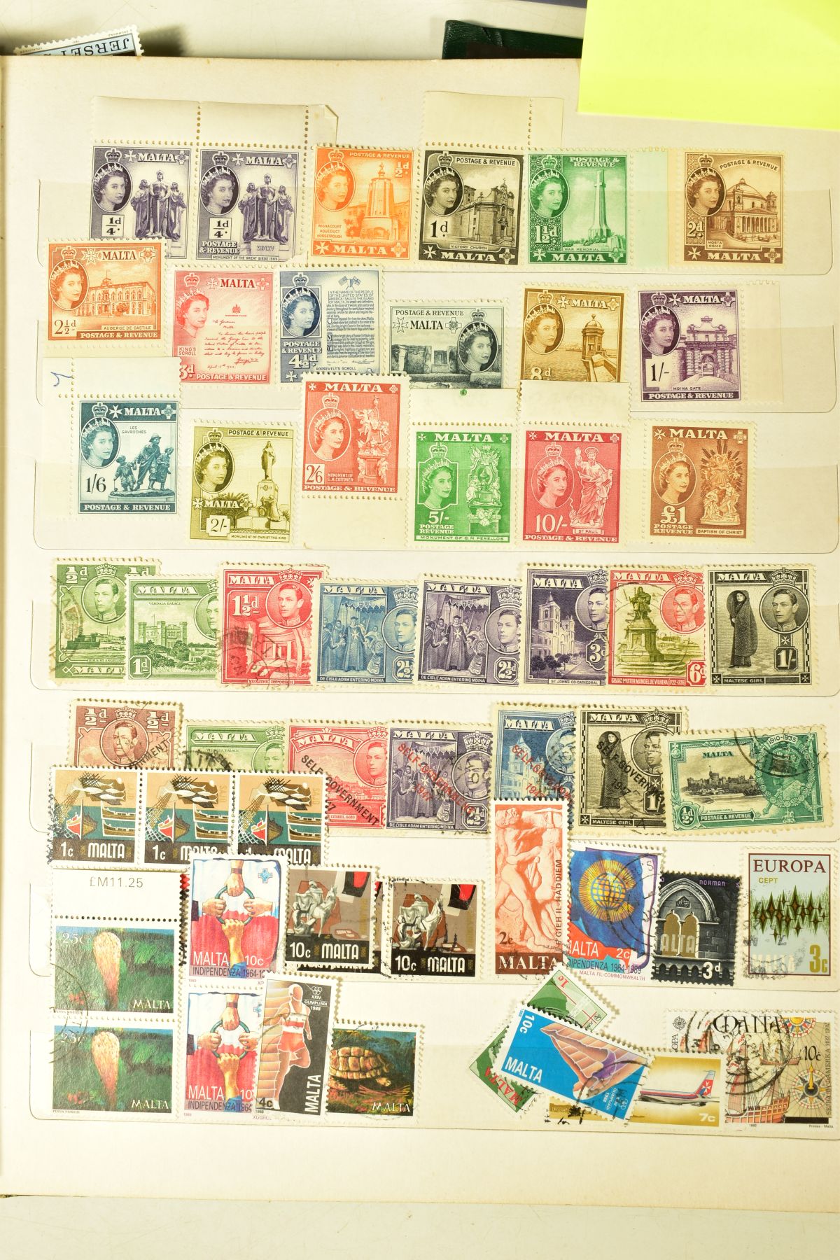 A LARGE COLLECTION OF STAMPS in albums, note a commonwealth collection with Malta 1956 set mint, - Image 7 of 7