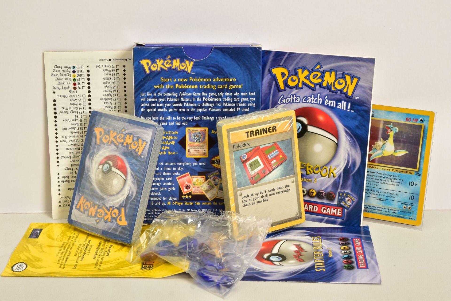 A QUANTITY OF POKEMON CARDS AND OPENED 2-PLAYER STARTER SET, loose pokemon cards from the Base - Image 3 of 6